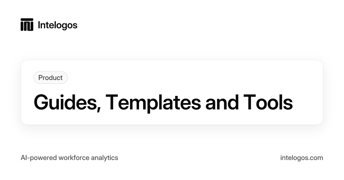 Guides, Templates and Tools | Intelogos